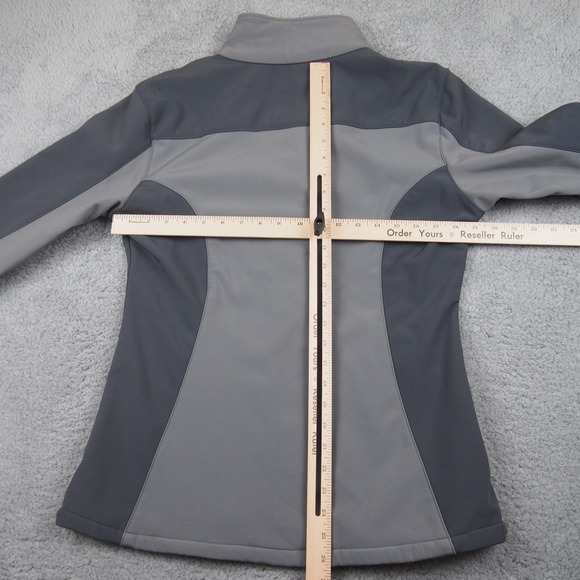 Chase Authentics Tony Stewart 14 Jacket Womens Sz Medium Gray Full zip Nascar - Picture 6 of 10